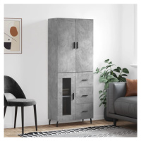 vidaXL Skříň highboard betonově šedá 69,5x34x180 cm kompozitní dřevo