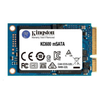 Kingston SSD 1TB (1024GB) KC600 SATA3 mSATA (R:550, W:500MB/s)