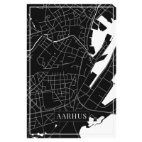 Mapa Aarhus black, (26.7 x 40 cm)