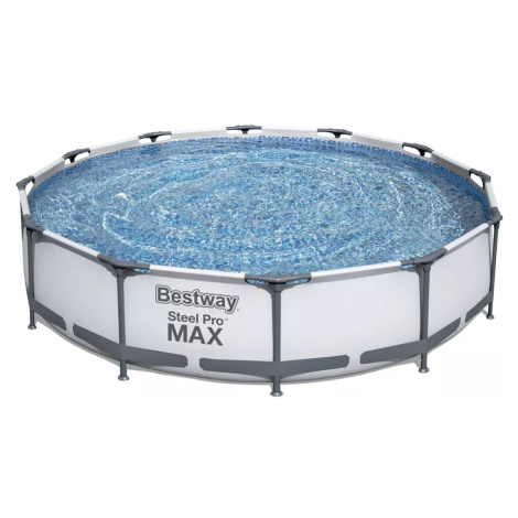 Nadzemní bazén kulatý Steel Pro MAX, kartušová filtrace, průměr 3,66m, výška 76cm Bestway