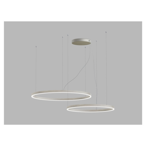 LED2 3274676DT Závěsné svítidlo CIRCLE SET 2 P-Z, N TRIAC 104W 2700K/3000K/4000K matný nikl