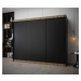Šatní skříň Abi T Premium Barva korpusu: Černá + dub wotan, Rozměr: 250 cm