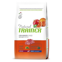 Natural Trainer Medium hovězí a rýže granule 12 kg