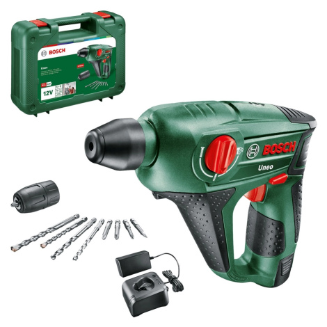 Bosch Akumulátorové vrtací kladivo Uneo + 1x2,0 Ah + nabíječka