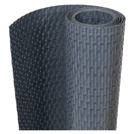 vidaXL Balkonové zástěny 10 ks antracitové 255 x 19 cm polyratan