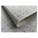 Vopi koberce Kusový koberec Udinese šedý čtverec - 120x120 cm