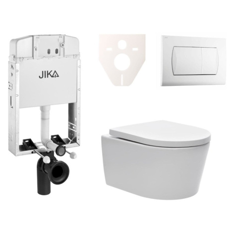 Cenově zvýhodněný závěsný WC set Jika k zazdění + WC SAT Brevis SIKOJW1