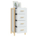 vidaXL Skříň highboard bílá 42 x 38 x 90 cm kompozitní dřevo