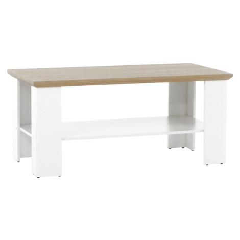 Konferenční stolek MZ17, bílá/dub grand, LEON Tempo Kondela