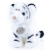 RAPPA Plyšový tygr bílý sedící 18 cm ECO-FRIENDLY