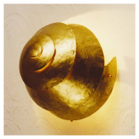 Holländer Nástěnné světlo Snail One ve zlaté