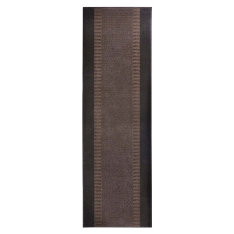 Hnědý běhoun Hanse Home Basic, 80 x 300 cm