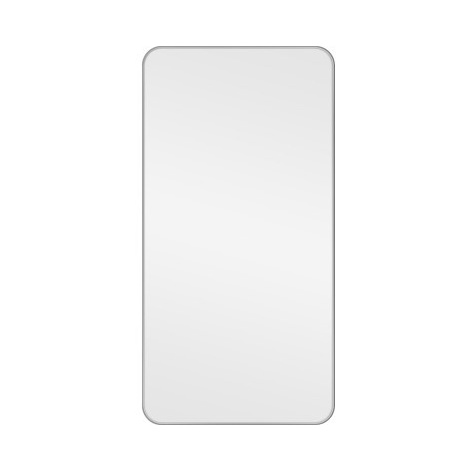 Nástěnné zrcadlo Josie 50x100 cm, stříbrné hranaté Asko