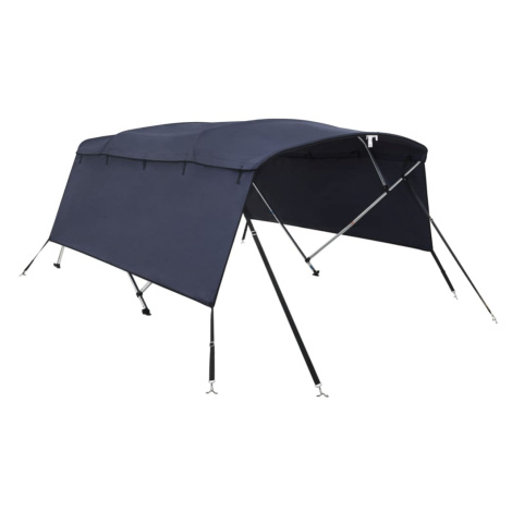 vidaXL Bimini stříška se 4 oblouky a bočnicemi 243x(170–182)x137 cm