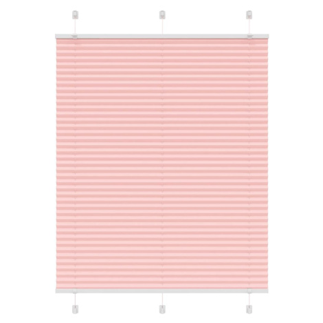 vidaXL Plisovaná roleta růžová 110x100cm Šířka látky 109,4cm Polyester