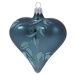 Sada 3 modrých skleněných vánočních ozdob Ego Dekor Heart