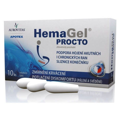 Hemagel Procto čípky 10ks Vh Pharma