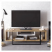 Kalune Design TV stolek ASAL 120 cm dub/bílý/černý