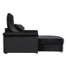Designová sedací souprava Comfi, černá Roh: Orientace rohu Pravý roh