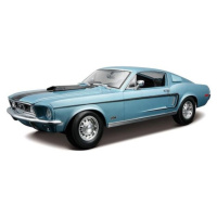 Maisto - Ford Mustang GT Cobra Jet FB 1968, metal modrý, 1:18