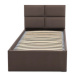 Čalouněná postel MONOS bez matrace rozměr 90x200 cm Tyrkysová