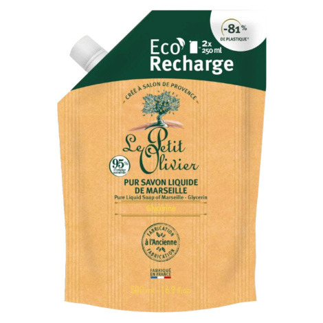 Le Petit Olivier Tekuté mýdlo Natural náhradní náplň 500 ml