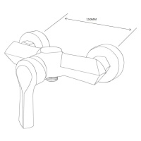 MEXEN Saber sprchová baterie chrom 72140-00