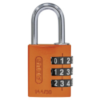 ABUS Hliníkový číslicový zámek, 144/30 Lock-Tag, bal.j. 6 ks, oranžová