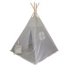 Šedé dětské teepee GREY STARS