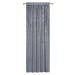 Dekorační vzorovaný závěs s řasící páskou PLACIDO šedá 140x260 cm (cena za 1 kus) MyBestHome