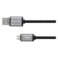 Kabel KRUGER & MATZ KM1236 USB/micro USB 1,8m Black