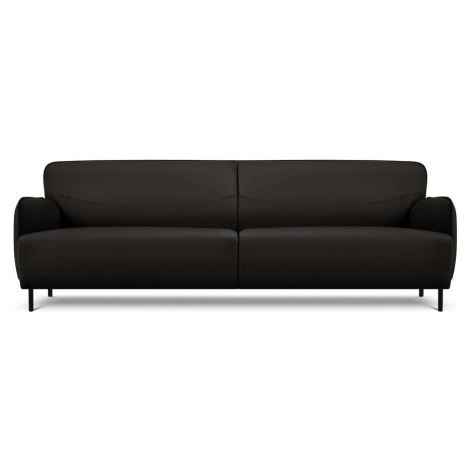Černá kožená pohovka Windsor & Co Sofas Neso, 235 x 90 cm