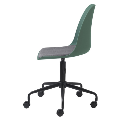 Furniria Designová kancelářská židle Jeffery matná zelená