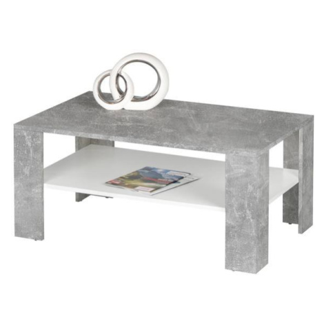 Konferenční stolek JOKER 66 beton/bílá