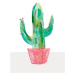 Ilustrace Painted cactus in coral plant pot, Laura Irwin, (30 x 40 cm)