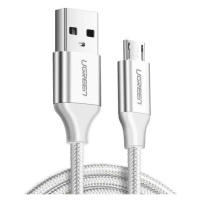 Kabel USB-Micro USB UGREEN QC 3.0 2.4A 2m (bílý)