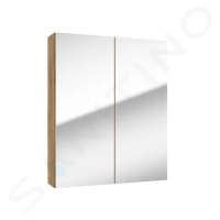 kielle 50118601 - Zrcadlová skříňka, 60x73x15 cm, zlatý dub