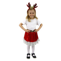 RAPPA Dětský kostým TUTU sukně vánoční sob s čelenkou