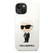 Karl Lagerfeld KLHCP14MSNIKBCH hard silikonové pouzdro iPhone 14 PLUS 6.7" white Silicone Ikonik