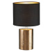 FISCHER & HONSEL Stolní lampa Bronz, válcová, černá/bronz