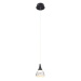 LED Závěsné svítidlo AZzardo Dalmatia 1 black AZ2847 5W 300lm 3000K IP20 12cm černé