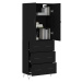 vidaXL Skříň highboard černá 69,5 x 34 x 180 cm kompozitní dřevo