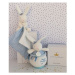 Doudou et Compagnie zajačik s melódiou Bunny Sailor Music Box Perlidoudou modrý 14 cm