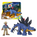 mamido Jurassic World sada Imaginext figurky Stegosaurus a Dr. Grant