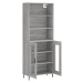 vidaXL Skříň highboard šedá sonoma 69,5 x 34 x 180 cm kompozitní dřevo