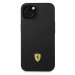 Ferrari FEHCP14SSIBK hard silikonové pouzdro iPhone 14 6.1" black Silicone Metal Logo