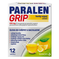 PARALEN GRIP HORKÝ NÁPOJ CITRÓN 650MG/10MG POR GRA SUS 12