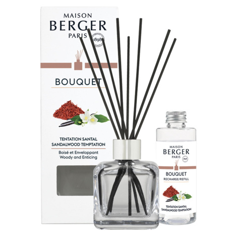 Maison Berger Paris Aroma difuzér Cube + náplň Pokušení santalového dřeva 100 ml 7692