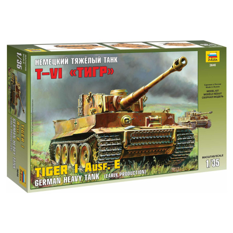 Model Kit tank 3646 - Tiger I Early (Kursk) (1:35) Zvezda