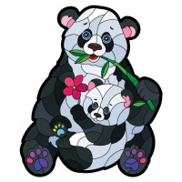 FAR FAR LAND - Dřevěné puzzle set Panda